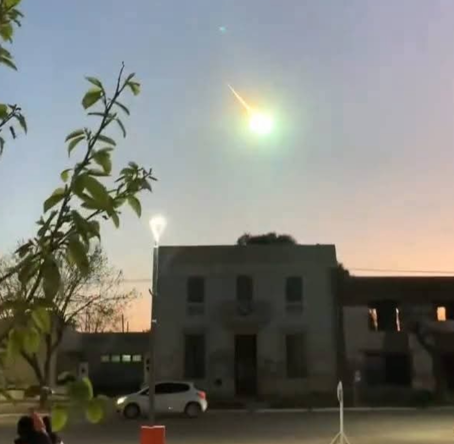 Una bola de fuego sorprendió a vecinos de La Pampa