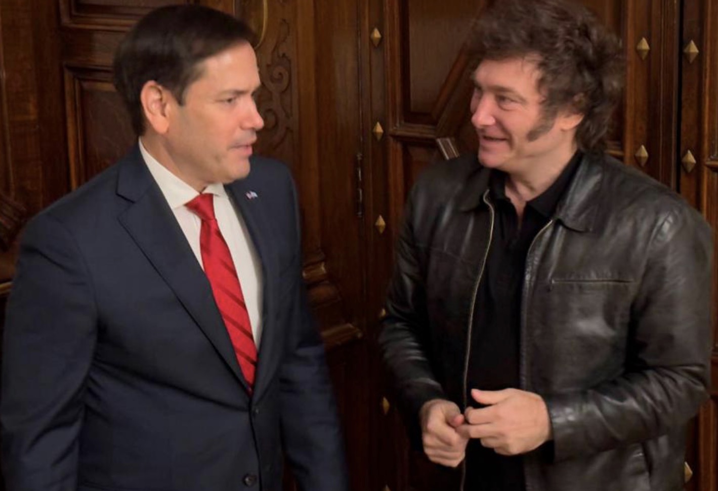 El Presidente Milei dialogó con el Secretario de Estado de USA
