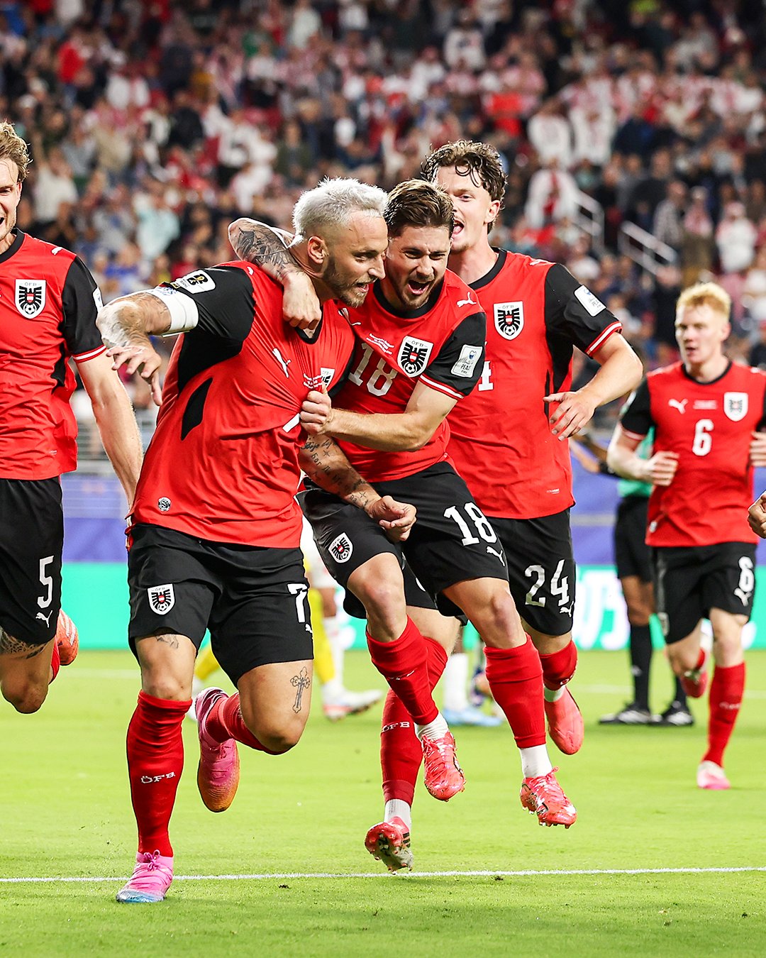 Austria venció a Jordania en el grupo de Argentina
