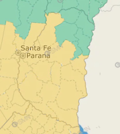 Alerta por tormentas para 12 Departamentos de la provincia