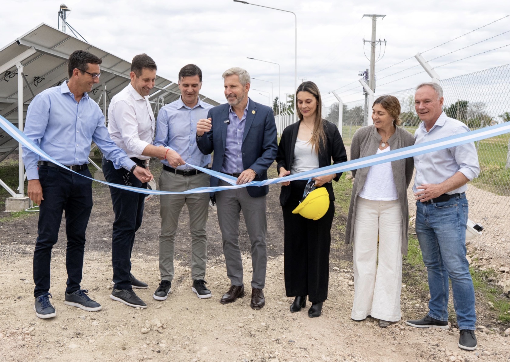 Inauguraron el primer parque solar de ENERSA en Sauce Pinto