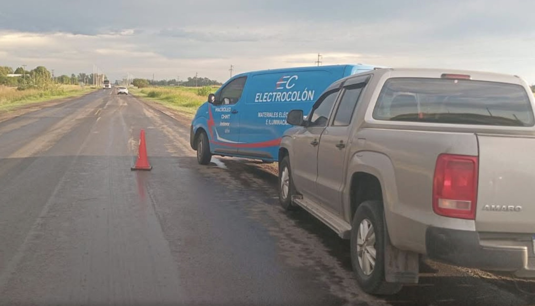 Ruta 20: hubo un choque por alcance cerca de Termas Basavilbaso