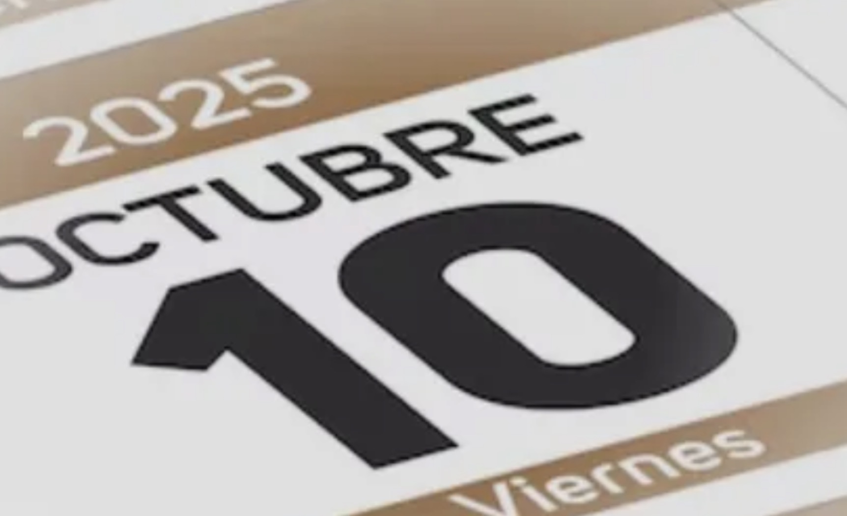 El viernes 10 de octubre será feriado