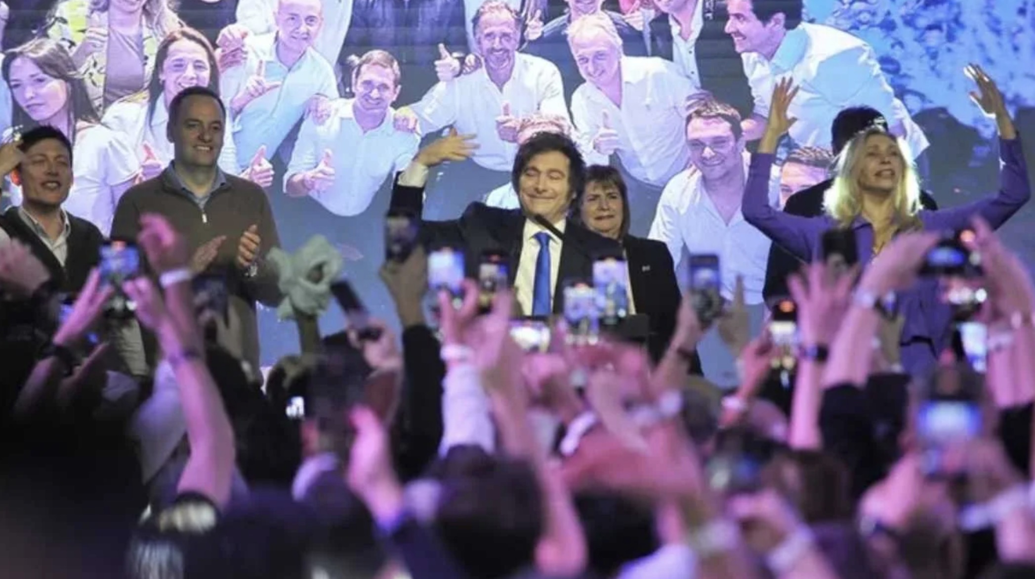 Milei celebró el triunfo en las elecciones legislativas