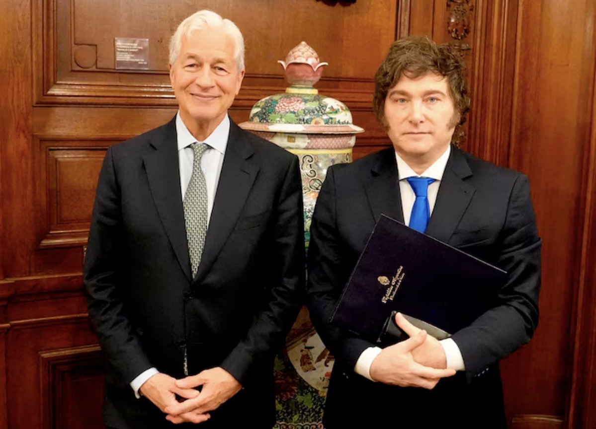 Milei se reunió con el CEO de JP Morgan