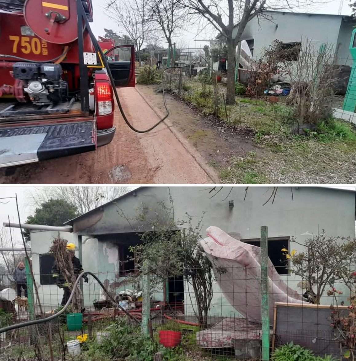 Incendio en una vivienda de Herrera