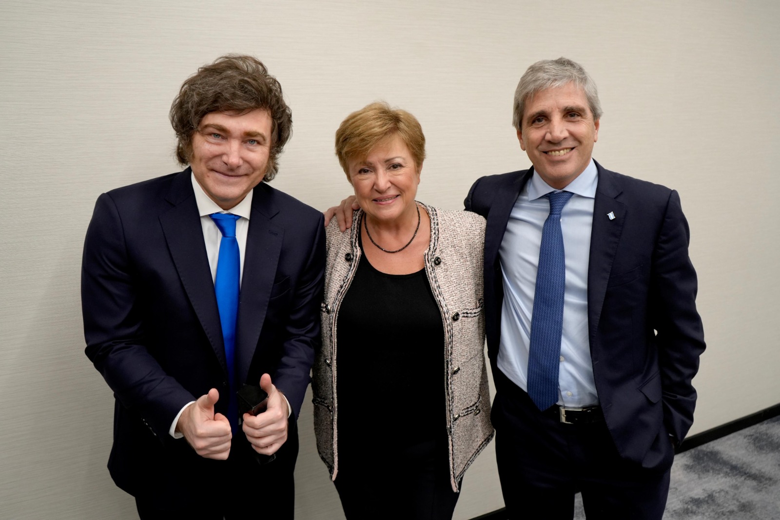 Milei se reunió con la titular del FMI