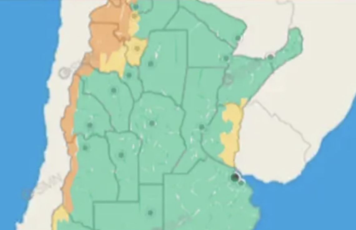 Alerta amarilla por tormentas