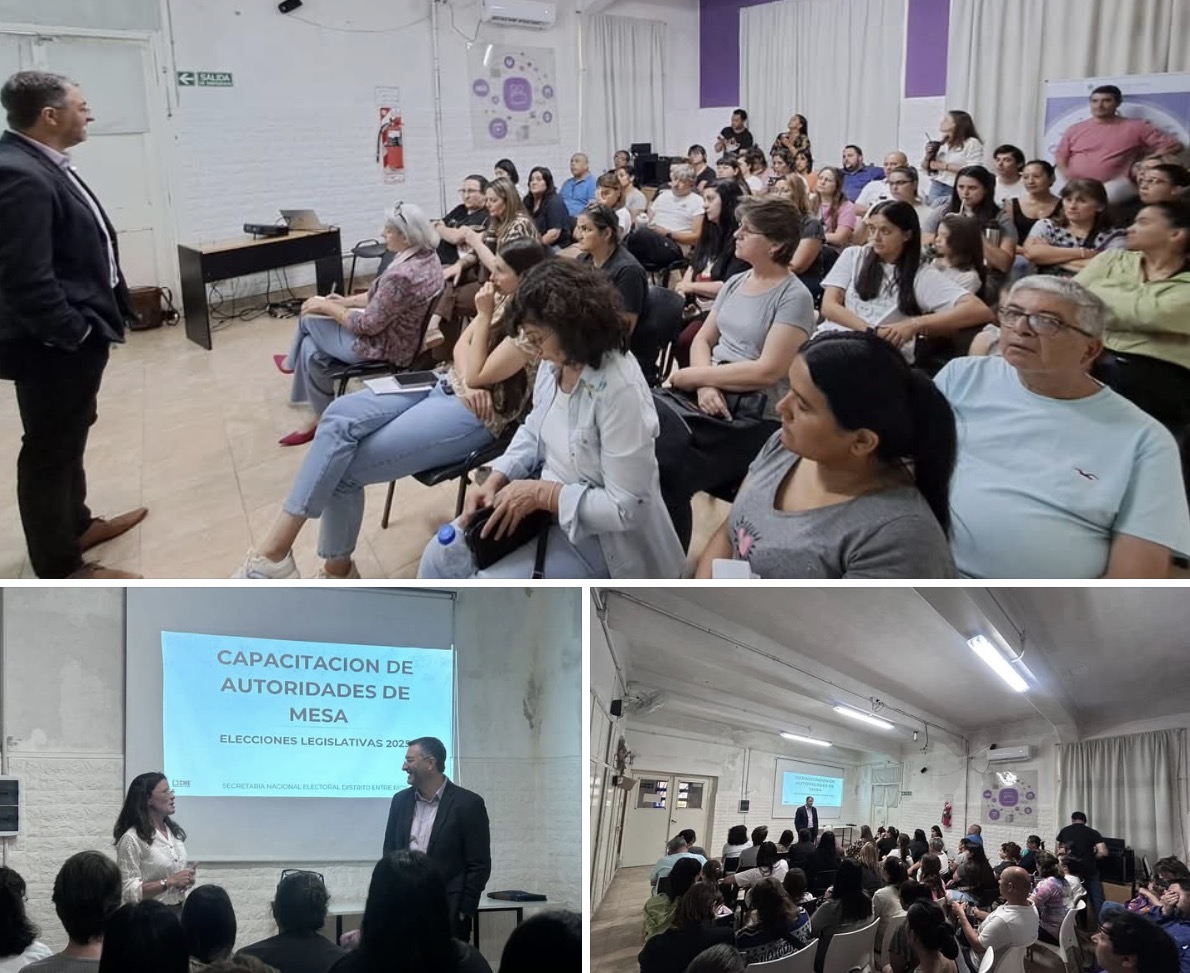 Capacitaron a autoridades de mesa