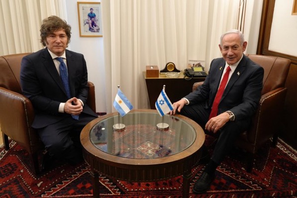 El PJ rechaza reunión de Milei con Netanyahu