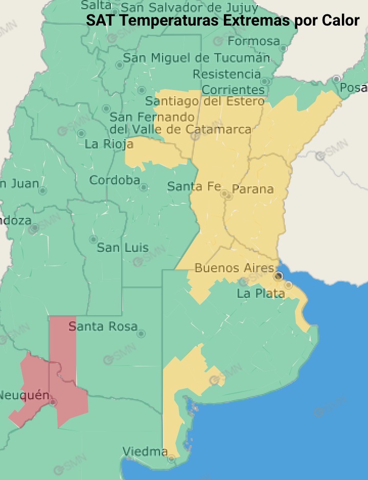 Ola de calor: rige alerta por temperaturas extremas en Entre Ríos