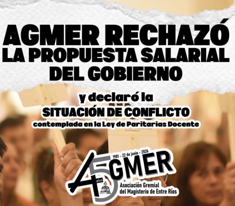 El Congreso de AGMER declaró la situación de conflicto