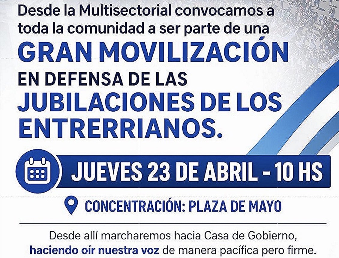 La Multisectorial convocó a paro y marcha provincial