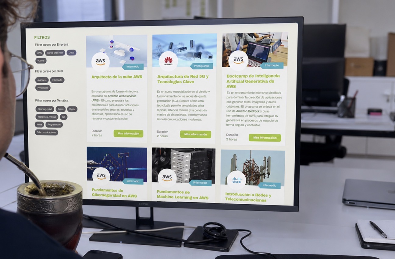 Una nueva plataforma reúne toda la oferta de formación digital de la provincia