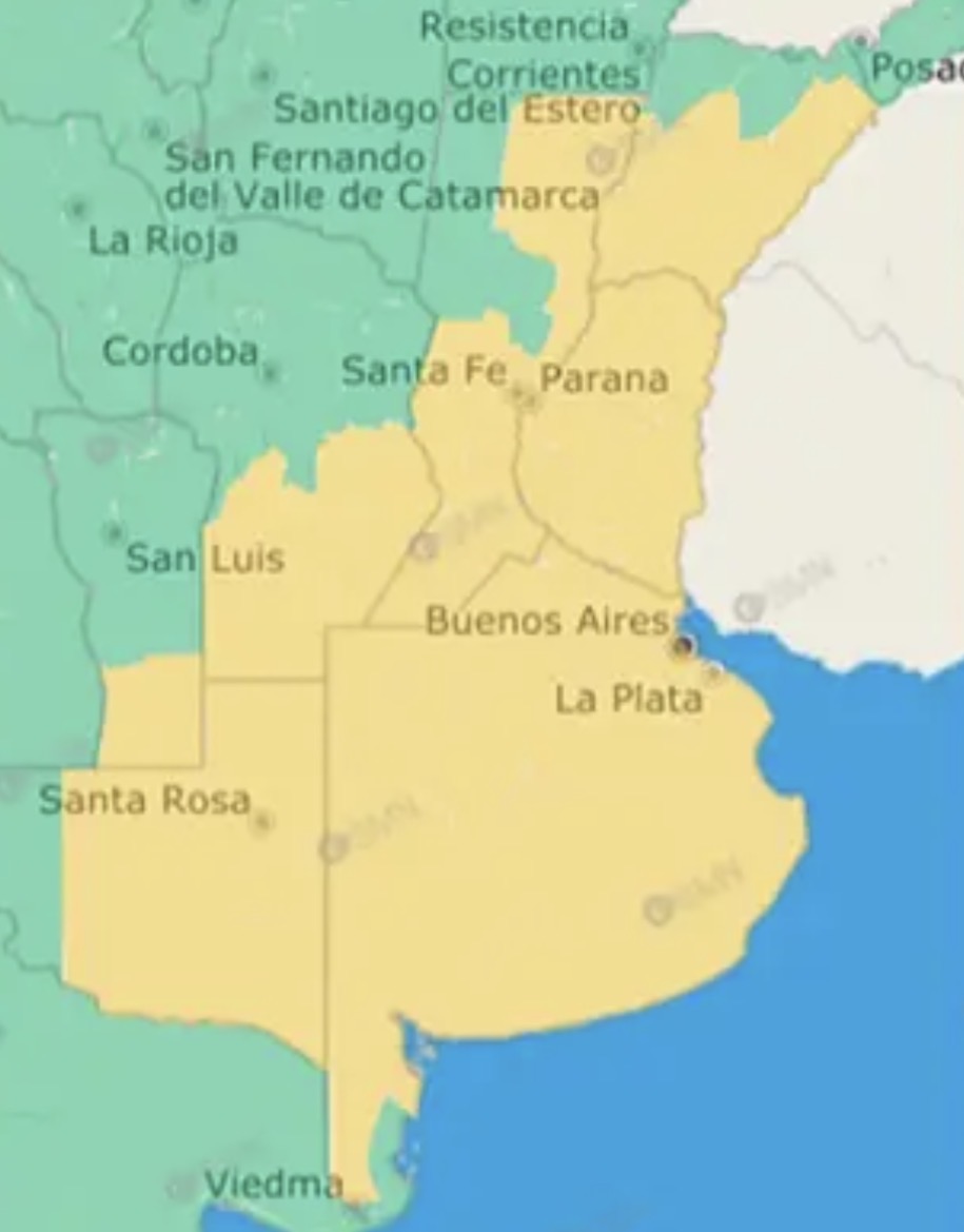 El SMN emitió una alerta amarilla por bajas temperaturas