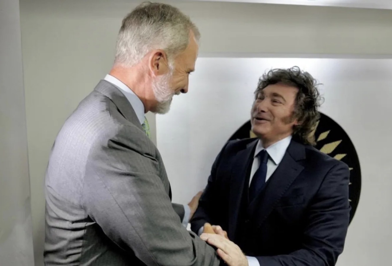 Javier Milei se reunió con el rey de España