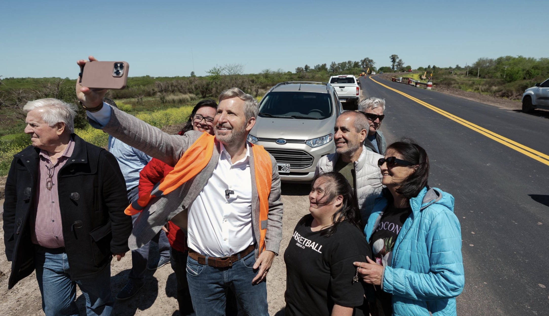 Frigerio destacó el progreso en la reparación y mejoras de la Ruta 20