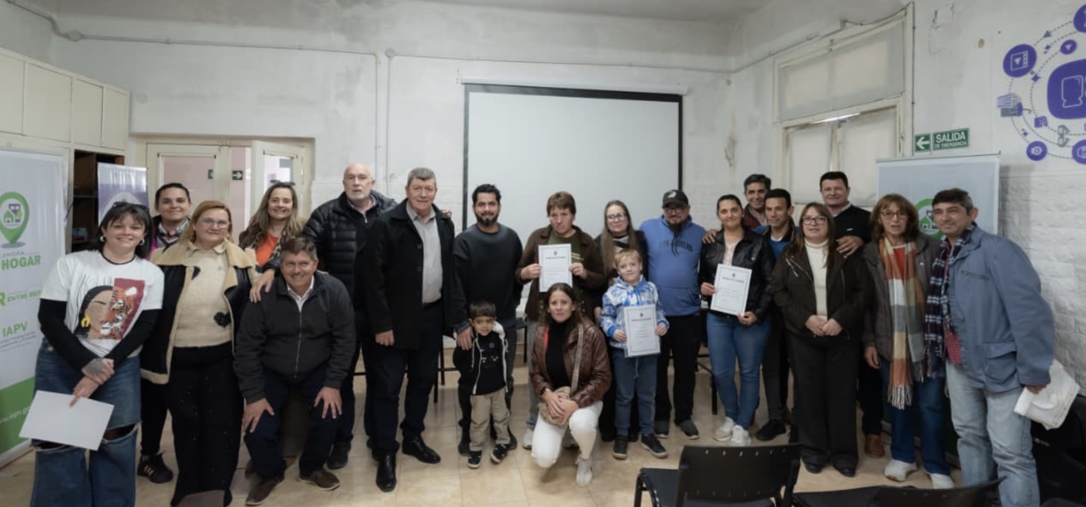 Firmaron escrituras de viviendas sociales