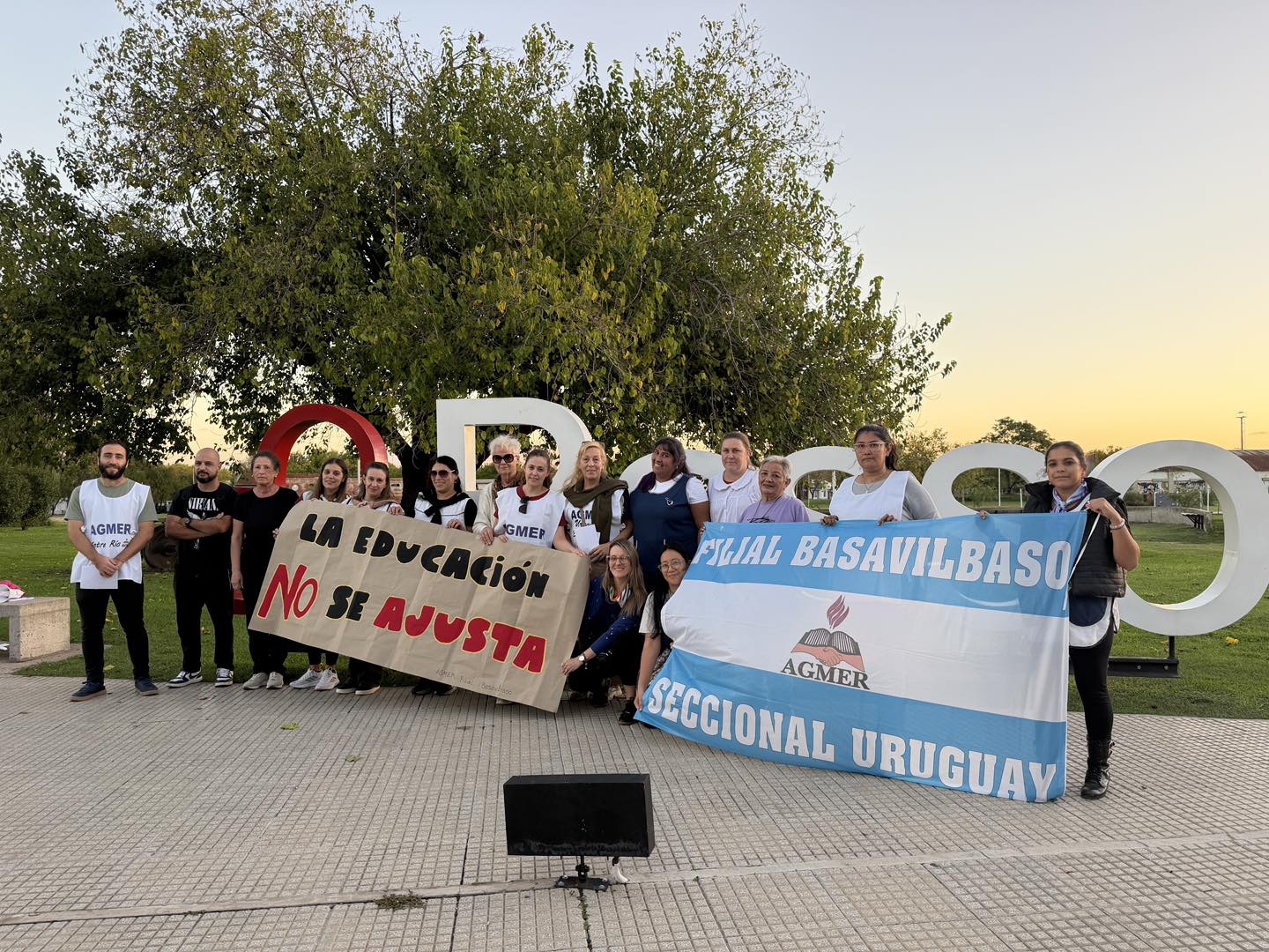 Docentes se manifestaron en Basavilbaso