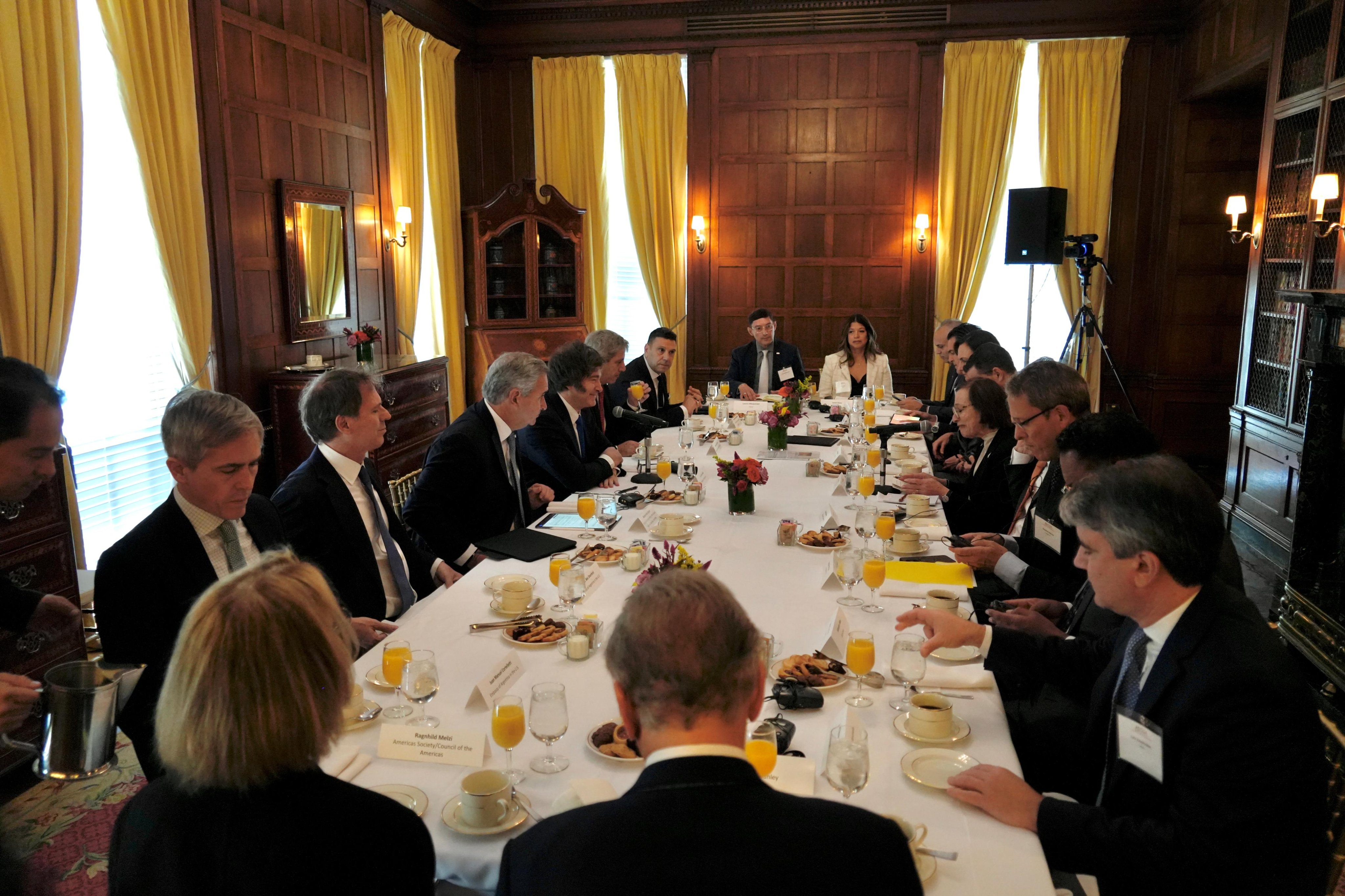 Milei en Nueva York alentó a empresarios a invertir en Argentina