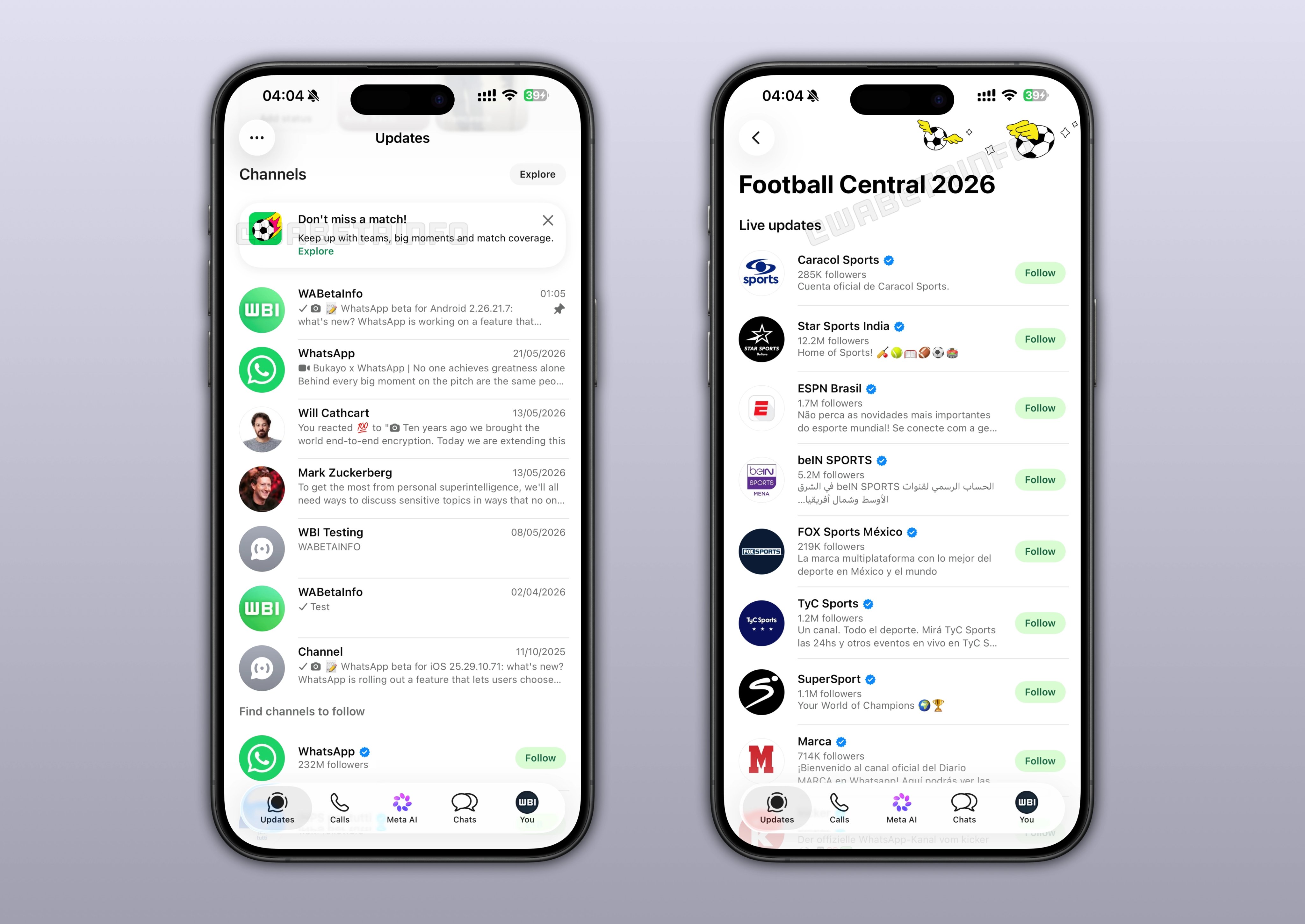 WhatsApp lanzó un centro especial para seguir el Mundial de Fútbol 2026 