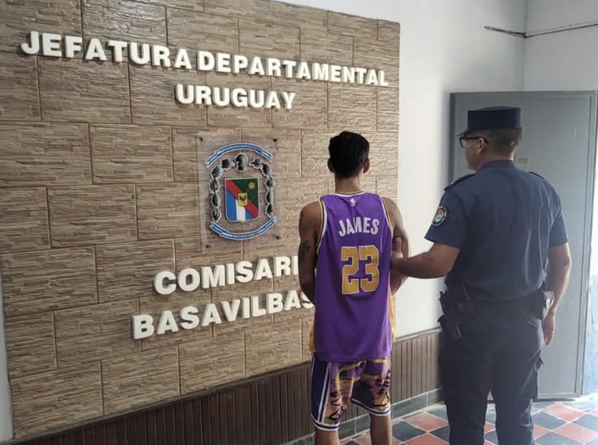 Basavilbaso detienen a un joven por una violenta agresión con arma blanca