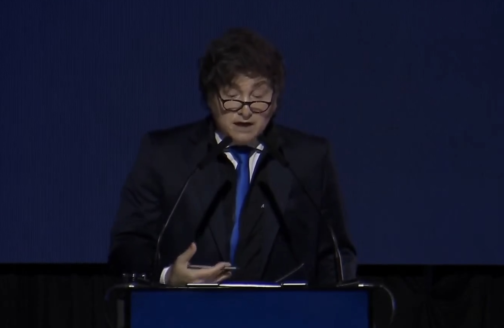 Milei habló en el aniversario de la Bolsa de Comercio