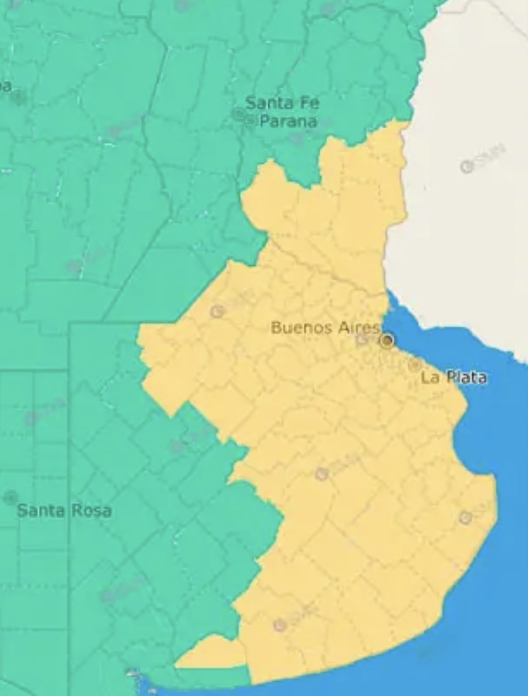 Alerta amarilla por tormentas fuertes para buena parte de Entre Ríos