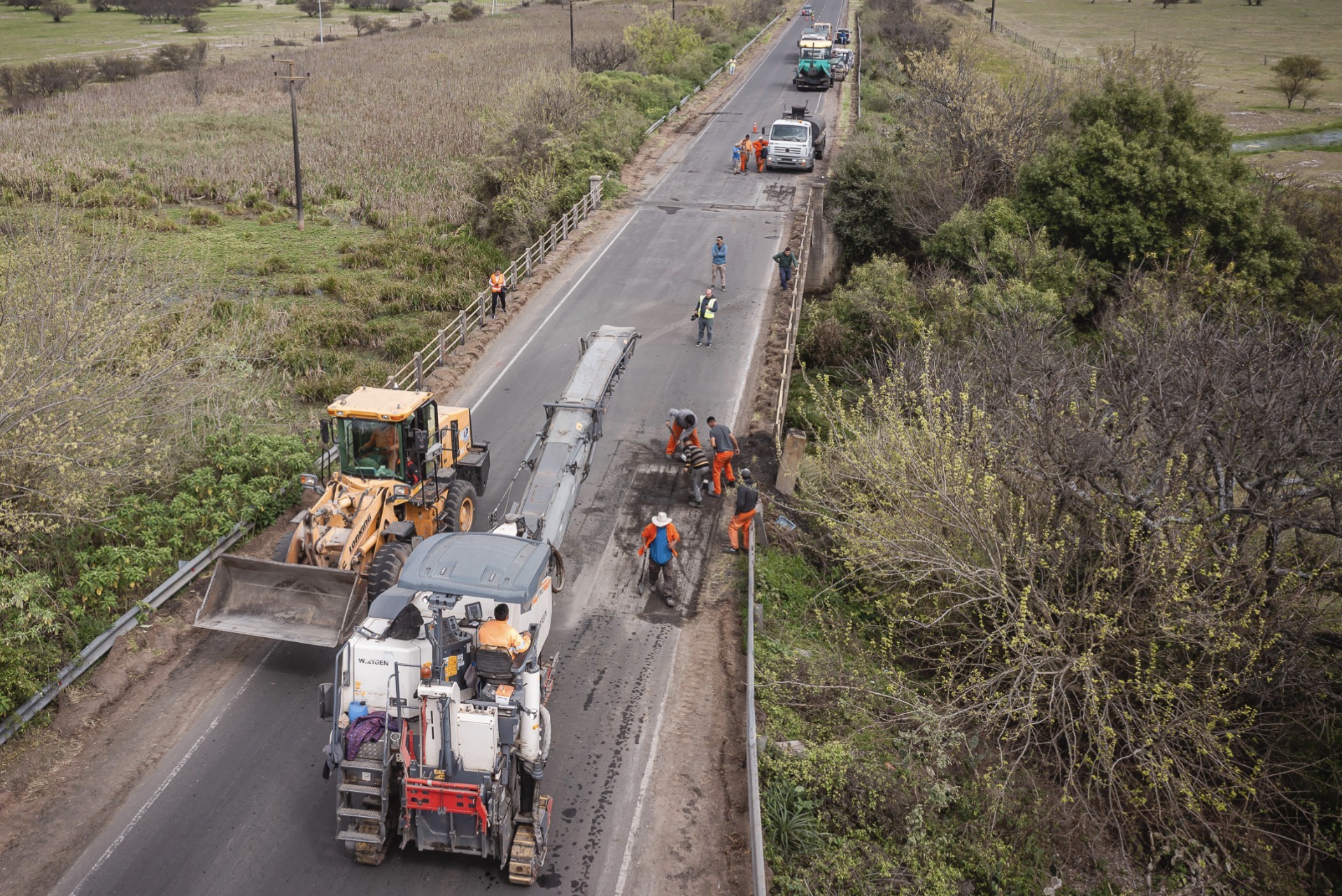 Más del 62% de avance en la mejora de seis rutas y un acceso
