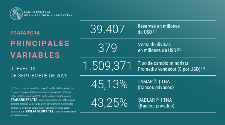 El BCRA vendió u$s379 millones para frenar la suba
