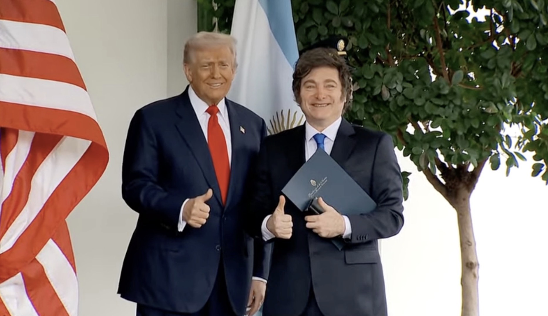 Trump recibió a Milei en la Casa Blanca