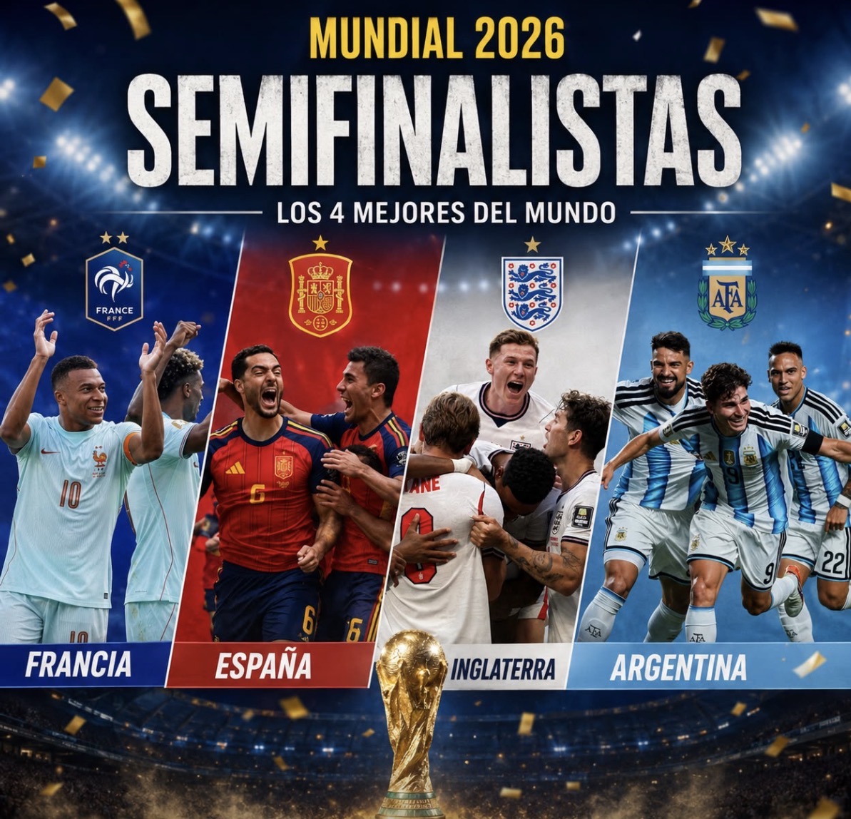 El Mundial 2026 entra en su etapa decisiva: quedaron definidas las semifinales
