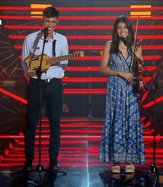 Basavilbasense y su hija  protagonizaron un momento inolvidable en la TV