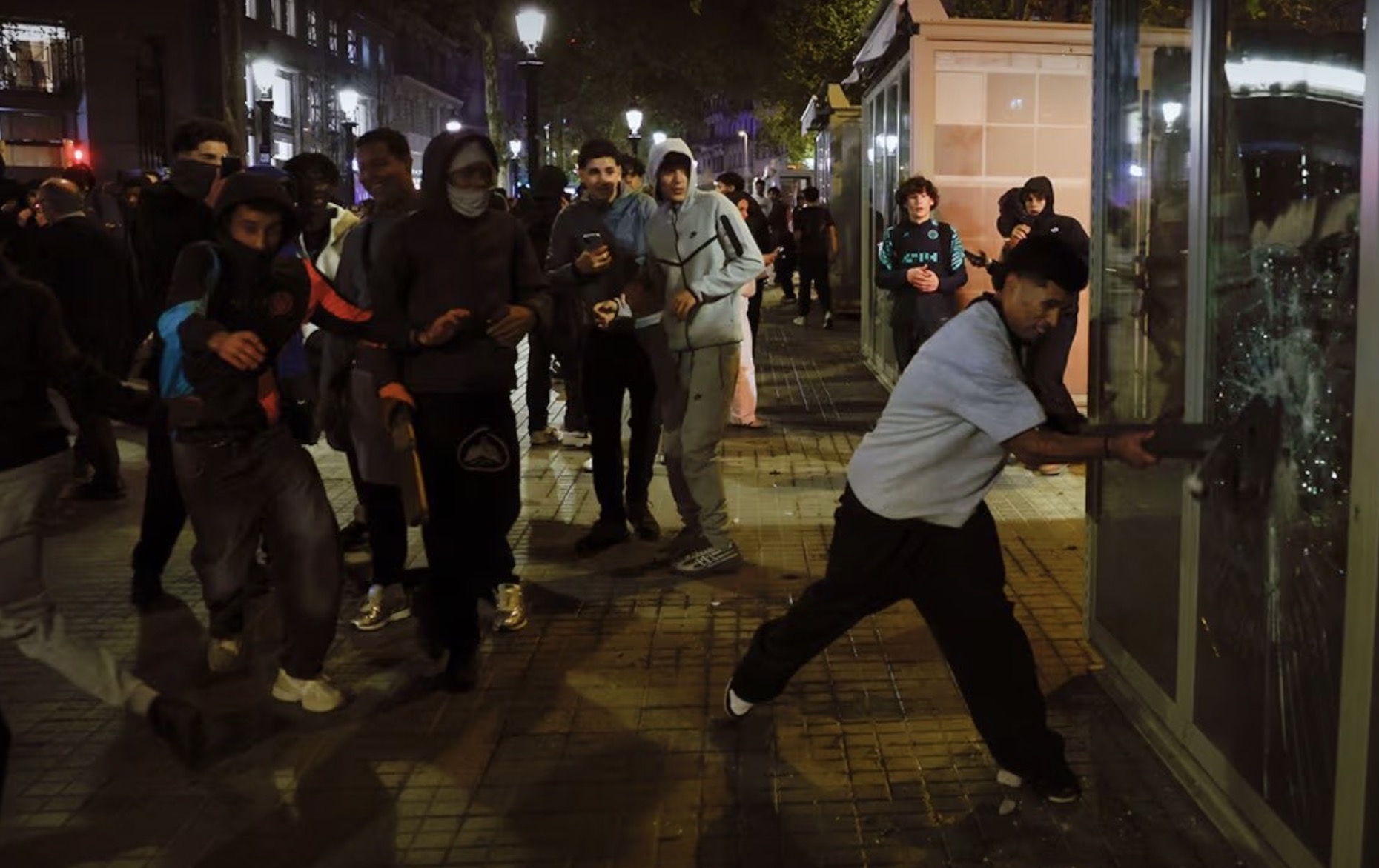 Violentas protestas en Barcelona