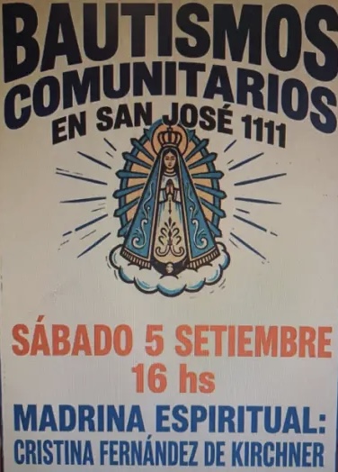     Polémica por bautismos frente a la casa de CFK