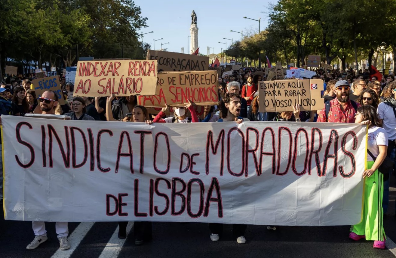 Hubo protestas en Portugal 