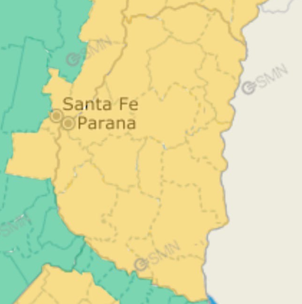 Rige un alerta por tormentas y vientos fuertes en toda la provincia