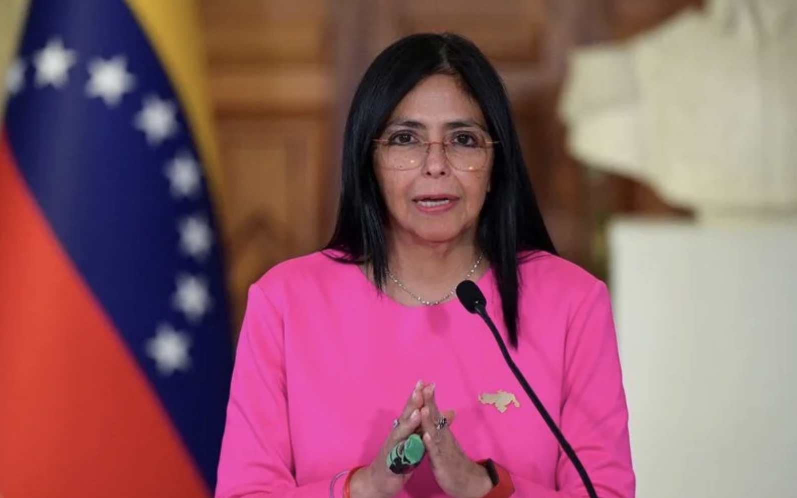 La Vicepresidente de Venezuela reclamó la liberación de Maduro