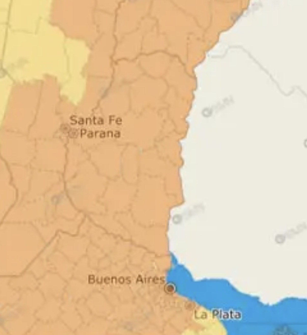 Rigen alertas por tormentas y viento para Entre Ríos