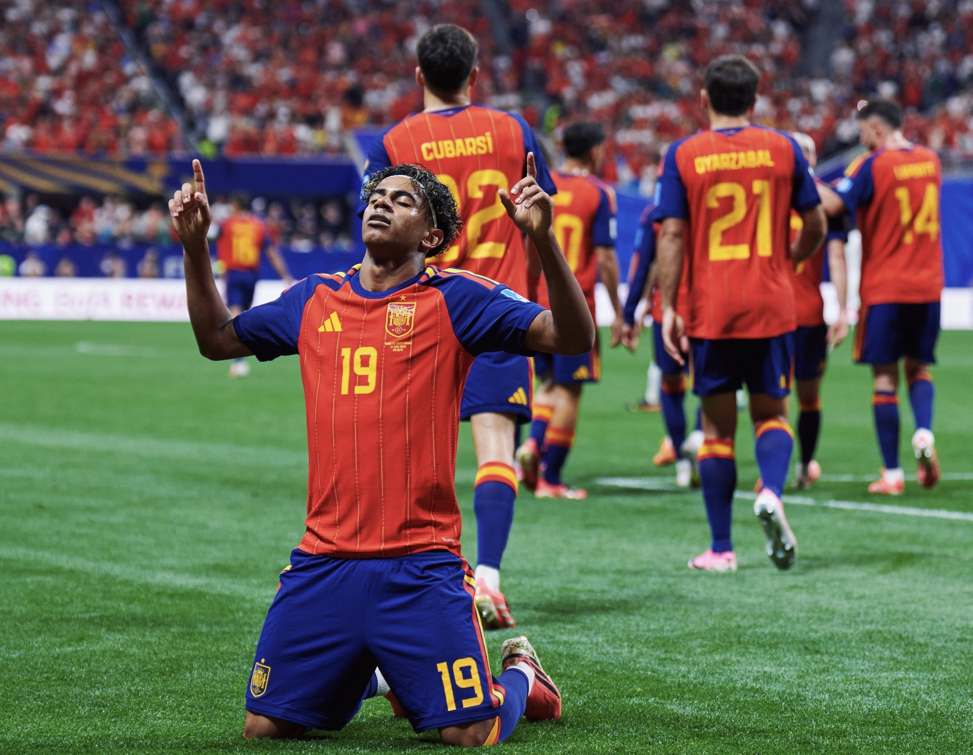 España goleó a Arabia Saudita