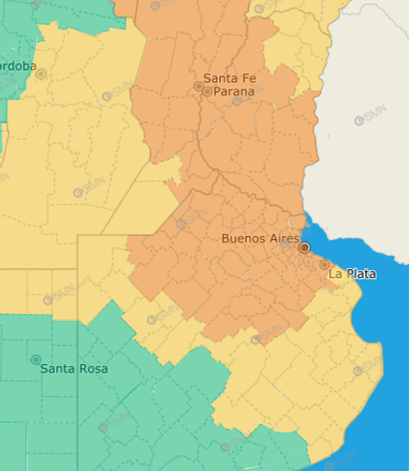 Alerta Naranja por tormentas