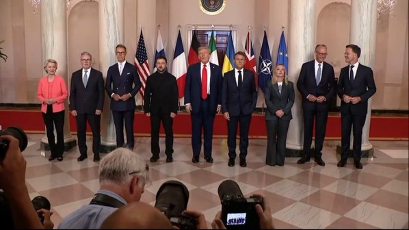 Trump recibió Zelensky y varios líderes europeos