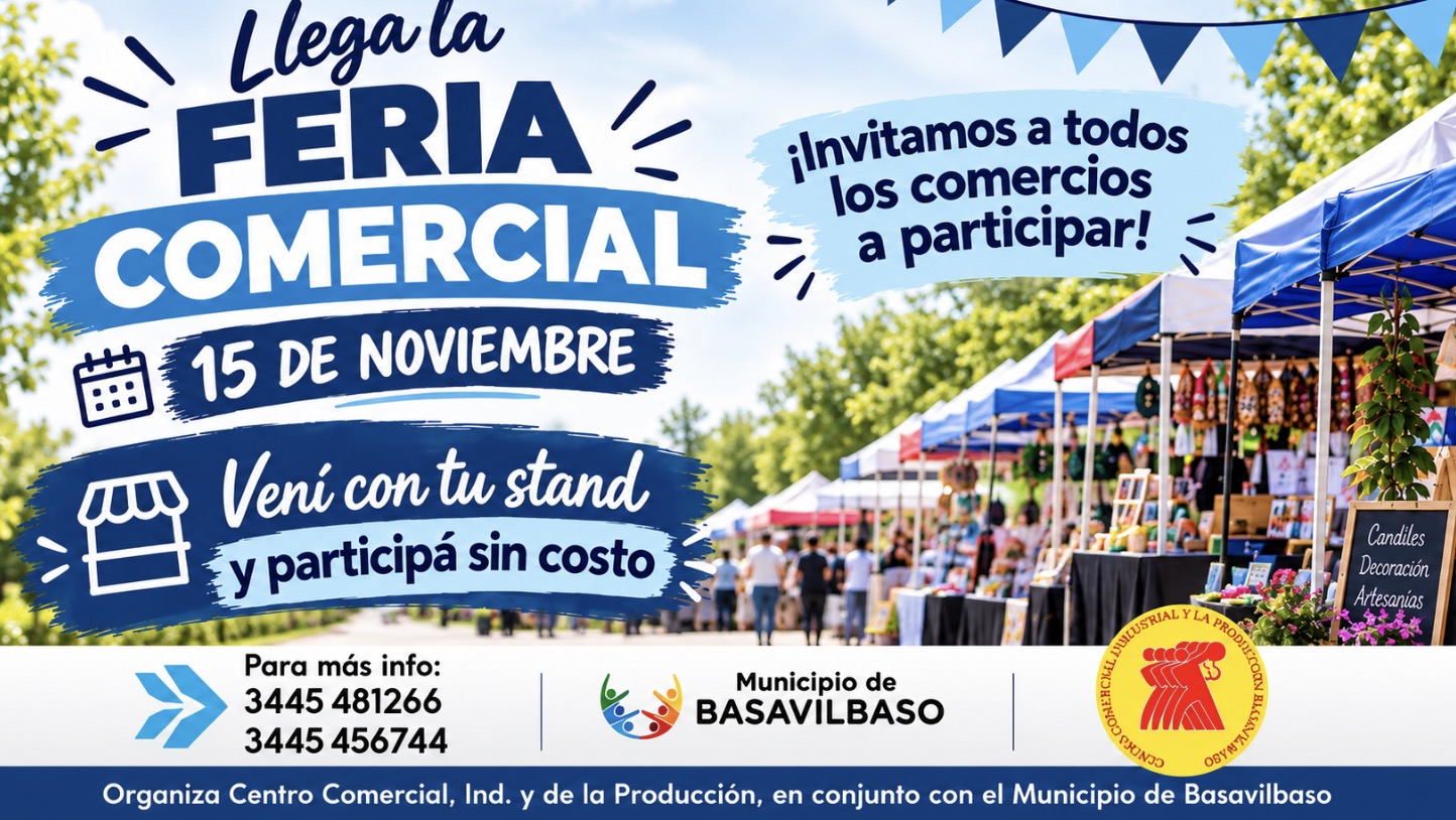 Anuncian una Feria Comercial con importantes descuentos 