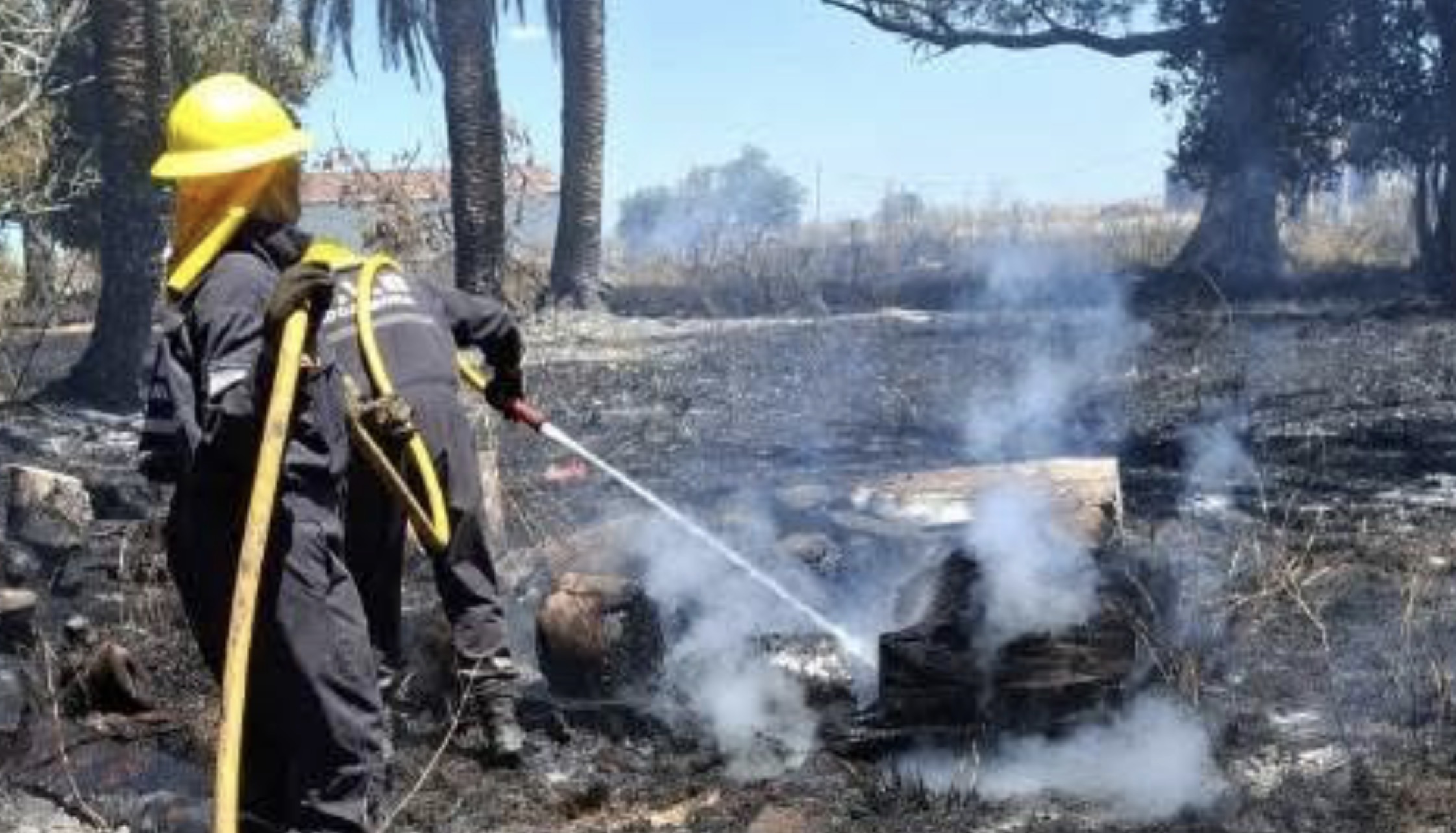 Se registró un incendio de proporciones en la zona rural de Herrera