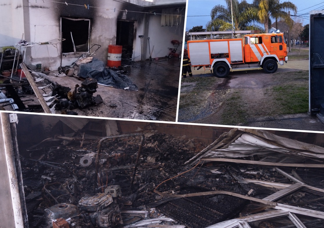 Un incendio provocó importantes daños en una vivienda del barrio Pueblo Nuevo
