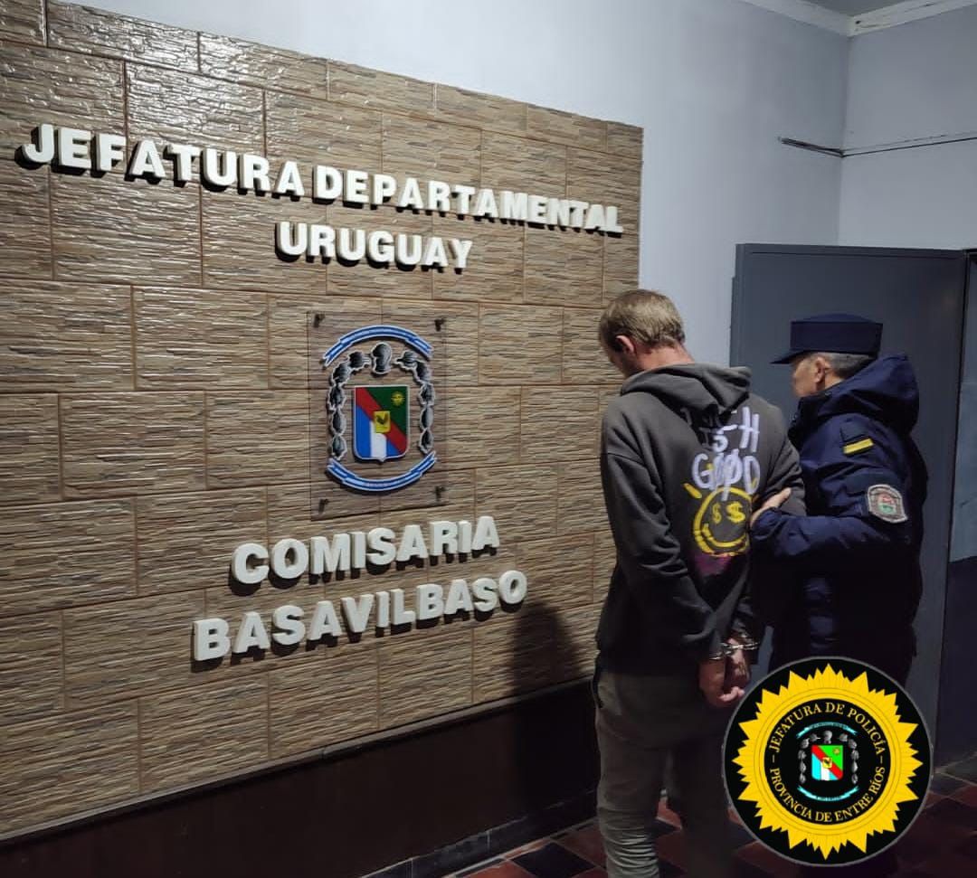 Detienen en Basavilbaso a prófugo de la justicia